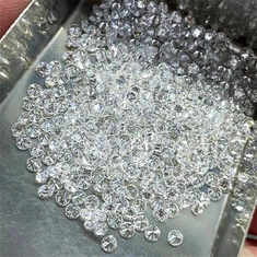 Diamante cultivado de laboratório redondo de tamanho pequeno